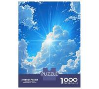 Puzzles for Adults 1000 Pieces Heavenly Light Cloudscape Jigsaw Puzzle Brain Teaser Game But Fun And Humorous Christmas Birthday Gifts 70x50cm/1000pcs