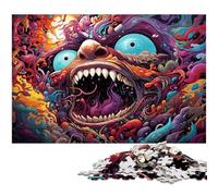 Puzzles for Adults 1000 Pieces Huge Monster Head Jigsaw Puzzle A Work of Art for And Teenager Age 14 Years Up 1000 PCS(38x26cm)