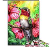 Puzzles for Adults 1000 Pieces Hummingbird, for And 14 Years And over for Educational Game Challenge Toy Gift for Birthdays (Size 26x38cm)