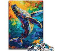 Puzzles for Adults 1000 Pieces Humpback Whale Puzzles for Adults,Stress Reliever Difficult Challenge Home Decoration Toys (75x50cm)