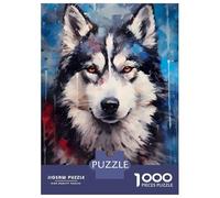 Puzzles for Adults 1000 Pieces Husky Color Puzzles for Adults Brain Teaser Game Home Decoration Fun Activities at Home 70x50cm/1000pcs
