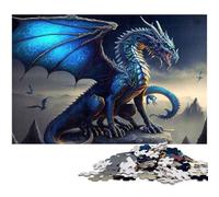 Puzzles for Adults 1000 Pieces Ice Dragon Precision Cut Jigsaw Puzzle Is Ideal As Gifts for The Whole Family 1000 PCS(75x50cm)