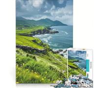 Puzzles for Adults 1000 Pieces Irish Coastlines, Educational Toy, Pattern Assembly, Artists Collection, Fine Art (38x52cm)