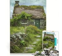 Puzzles for Adults 1000 Pieces Irish Nature Cottage, Educational Toy, Pattern Assembly, Artists Collection, Fine Art (50x75cm)