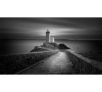 Puzzles For Adults 1000 Pieces Island Horizon Lighthouse Monochrome Landscape 75 * 50Cm