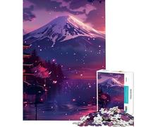 Puzzles for Adults 1000 Pieces Japanese Castle Landscape Learning Educational Toys Brain Teaser Game for The Whole for Women Men (Size 38x52cm)