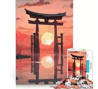 Puzzles for Adults 1000 Pieces Japanese Fantasy Gate, Educational Toy, Pattern Assembly, Artists Collection, Fine Art (38x52cm)