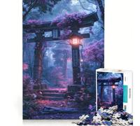 Puzzles for Adults 1000 Pieces Japanese Forest Torii Gate, Educational Toy, Pattern Assembly, Artists Collection, Fine Art (38x26cm)