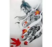 Puzzles for Adults 1000 Pieces Japanese Samurai Living Room Home Wall Decoration Educational Toys Intelligence Game Gift50x70cm