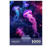 Puzzles for Adults 1000 Pieces Jellyfish on Space Jigsaw Puzzle Brain Teaser Game But Fun And Humorous Christmas Birthday Gifts 70x50cm/1000pcs
