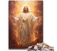 Puzzles for Adults 1000 Pieces Jesus Art for Age 14+ Quiz Game Fun at Home Activities, Birthday Present,Travel Gifts 26x38cm