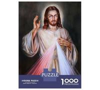 Puzzles for Adults 1000 Pieces Jesus Christ Poster Puzzles for Adults Brain Teaser Game Home Decoration Fun Activities at Home 38x26cm/1000pcs