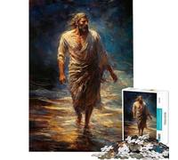 Puzzles for Adults 1000 Pieces Jesus Jigsaw for Adults Hands-on Game Perfect Decoration Unique Birthday And Xmas Gifts (Size 50x75cm)