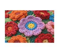 Puzzles for Adults 1000 Pieces, Jigsaw Puzzles 1000 Pieces - Flowers Crochet Home Decor Birthday Party Gift Game for Men Women Elders Seniors,Educational Game & Games 30x20 in 1000 PCS