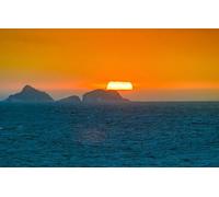 Puzzles for Adults 1000 Pieces Jigsaw Puzzles for Adults Sea Island Brazil Rio De Janeiro Orange Sky50x70cm