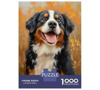 Puzzles for Adults 1000 Pieces Joyful Bernese Smile Jigsaw Puzzle Brain Teaser Game But Fun And Humorous Christmas Birthday Gifts 52x38cm/1000pcs