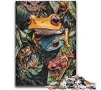 Puzzles for Adults 1000 Pieces Jungle Frog Educational Family Game Deal As Gifts for The Whole Family for And Age 14 Years Up 50x75cm
