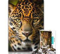 Puzzles for Adults 1000 Pieces Jungle Leopard Adult Puzzles,Educational Games Home Decoration Suitable for Desktop Decoration 26x38cm
