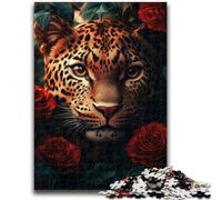 Puzzles for Adults 1000 Pieces Jungle Leopard Stress Reliever Difficult Challenge Unique Home Decor And Gifts 26x38cm