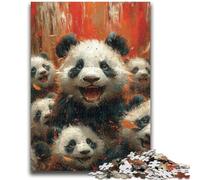 Puzzles for Adults 1000 Pieces Jungle Panda for Age 14+ Educational Games For Adults And Teenagers Artwork Gift 26x38cm