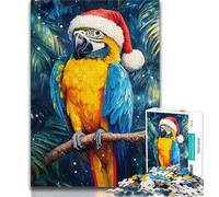 Puzzles for Adults 1000 Pieces Jungle Parrot 1000 Piece Jigsaw,Staycation Kill Time with Matching Poster And Trivia Sheet 26x38cm