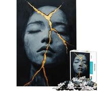 Puzzles for Adults 1000 Pieces Kintsugi of The Soul for Educational Game Challenge Toy Hands-on Game Stress Reliever Funny Gifts (Size 50x75cm)