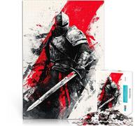 puzzles for adults 1000 pieces Knight in Red Interessante Stressreduzierung denn eignet sich ideal als Geschenk für die ganze Familie52x38cm