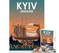 Puzzles for Adults 1000 Pieces Kyiv Ukraine at Night Puzzle For Teenagers But Fun And Humorous Help The Brain Exercise Gifts for Friends And Family (38x52cm)