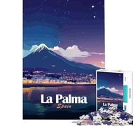 Puzzles for Adults 1000 Pieces La Palma, Spain at Night Brain Intelligence Challenge Addictive Toys Fun Games Stress Reliever Gifts for Women Men (Size 38x26cm)