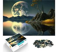 puzzles for adults 1000 pieces Landscape the moon Geschenke zum Suchbegriff: "Herausfordernde Spiele" für Heimdekoration52x38cm