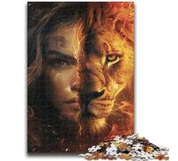 Puzzles for Adults 1000 Pieces Leo Woman for Age 14+ Quiz Game Fun at Home Activities, Birthday Present,Travel Gifts 26x38cm