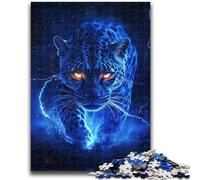 Puzzles for Adults 1000 Pieces Lightning Leopard 1000 Piece Puzzle,Educational Games Home Decoration Suitable for Desktop Decoration (50x75cm)