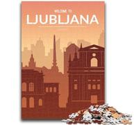 Puzzles for Adults 1000 Pieces Ljubljana Slovenia for Educational Game Challenge Toy for Is Ideal As A Gift for The Whole Family (size 38x26cm)