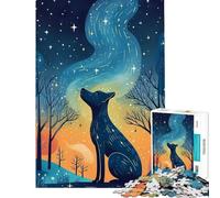 Puzzles for Adults 1000 Pieces Lonely Stargazer Family Games for Educational Game Challenge Toy Gifts for Women Men Wall Decoration (size 50x75cm)