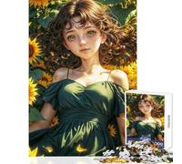Puzzles for Adults 1000 Pieces Lost in Sunflower Dream Impossible Game Suitable for Couples Anti-Stress Toys Birthday Present, Gifts, (38X26CM)