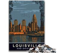 Puzzles for Adults 1000 Pieces Louisville And Ohio River for Educational Game Challenge Toy for Is Ideal As A Gift for The Whole Family (size 38x26cm)