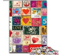 Puzzles for Adults 1000 Pieces Love Collage, Challenging Game And Family Play with Fully Interlocking Randomly Shaped Pieces (Size 26x38cm)