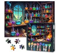 Puzzles for Adults 1000 Pieces Magic Lab, Fantasy Magic Potion Jigsaw Puzzle (27.5x19.7 Inch), Colorful Challenging Puzzles for Adults, Family Game for Men & Women (Home Decor Gift)