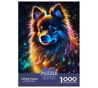Puzzles for Adults 1000 Pieces Magic Pomeranian Jigsaws for Adults Brain Teaser Game Analysis And Logic Unique Birthday And Xmas Gifts 70x50cm/1000pcs
