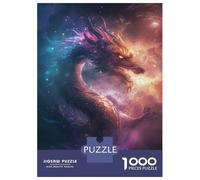 Puzzles for Adults 1000 Pieces Magical Cosmic Dragon Jigsaw Puzzle Brain Teaser Game But Fun And Humorous Christmas Birthday Gifts 70x50cm/1000pcs
