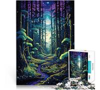 puzzles for adults 1000 pieces Magical Forest Made of cardboard Suitable for people aged 14 and above Family Games deal as gifts for the whole family 。size:26x38cm/10.24x14.96inch