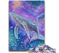 Puzzles for Adults 1000 Pieces Majestic Spiritual Whale 1000 Piece Jigsaw,Staycation Kill Time with Fully Interlocking Randomly Shaped Pieces (50x75cm)