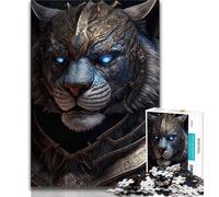 Puzzles for Adults 1000 Pieces Mechanical Tiger 1000 Pieces for Teenagers,Brain Intelligence Challenge Addictive Toys for Home Decoration 75x50cm