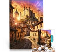 puzzles for adults 1000 pieces Medieval Marvel Made of cardboard Suitable for people aged 14 and above Relaxing games Improving love between couples。size:26x38cm/10.24x14.96inch