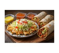 Puzzles for Adults 1000 Pieces mexican food taco burrito meal Wooden Jigsaw Puzzles Challenging Fun Family Game Gifts Toy for Kids Seniors Party Boys Girls
