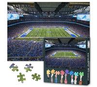 Puzzles for Adults 1000 Pieces Michigan Detroit Football Sports Stadium Challenging Jigsaw Puzzles for Adults, 27.5x19.7 Inch Puzzle Game for Women Home Decoration Birthday Gift