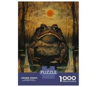 Puzzles for Adults 1000 Pieces Midnight Toad Puzzles for Adults Brain Teaser Game Home Decoration Fun Activities at Home 52x38cm/1000pcs