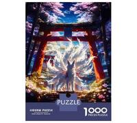 Puzzles for Adults 1000 Pieces Mighty Kitsune Gateway Puzzles for Adults Brain Teaser Game Home Decoration Fun Activities at Home 52x38cm/1000pcs