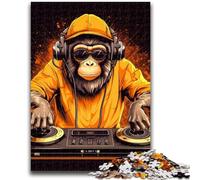 Puzzles for Adults 1000 Pieces Monkey Dj Music Family Fun for Is Ideal As A Gift for The Whole Family for And Age 14 Years Up 38x26cm