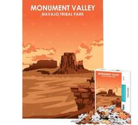 Puzzles for Adults 1000 Pieces Monument Valley Navajo Family Games for Educational Game Challenge Toy Gifts for Women Men Wall Decoration (size 50x75cm)